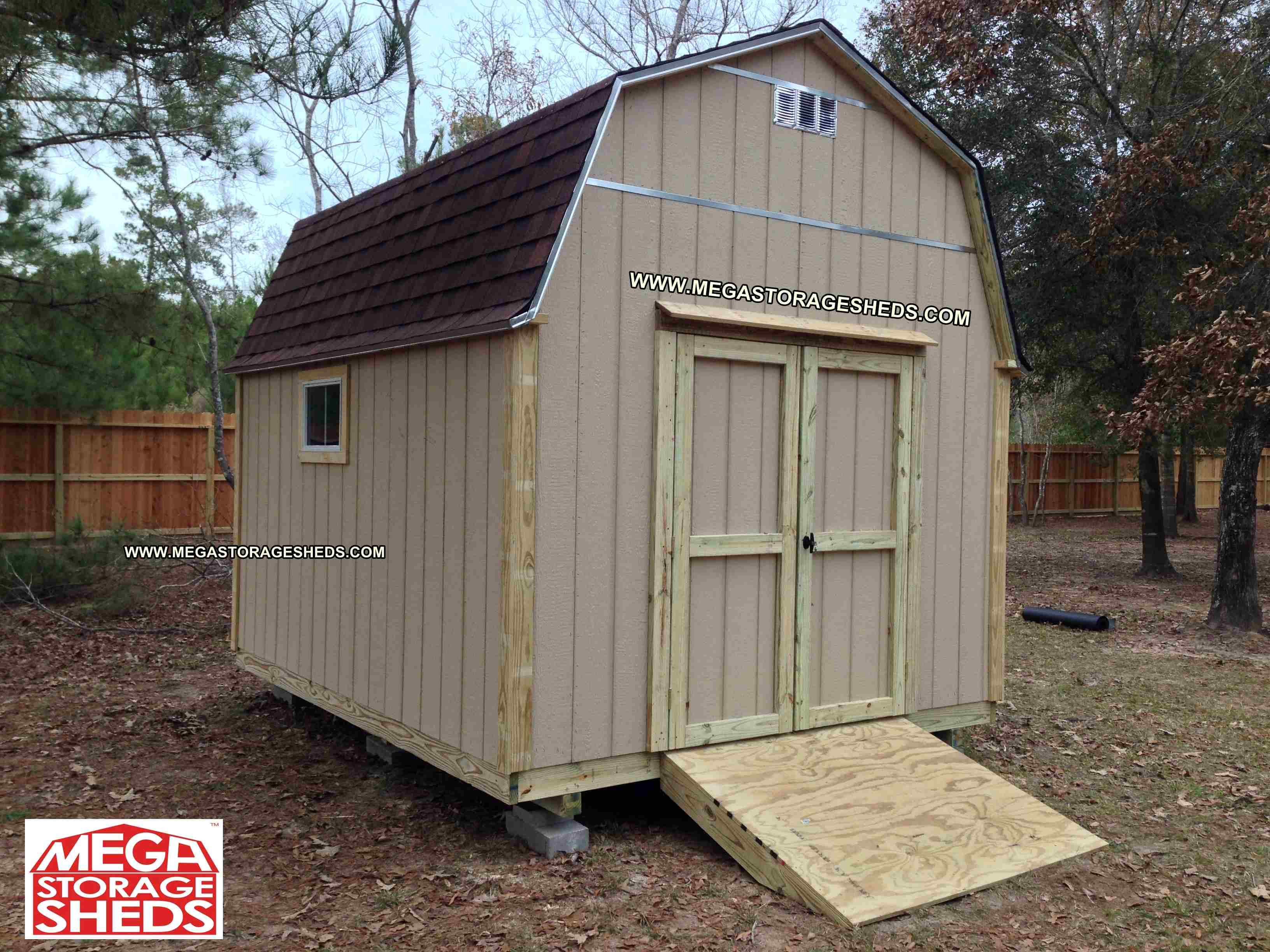Wood Ramps Mega Storage Sheds